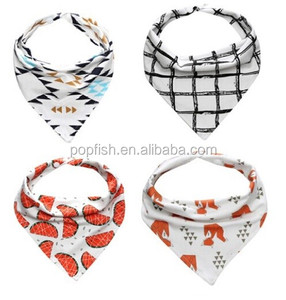 Popfish organic cotton baby drool bandana bibs - Product Image 2