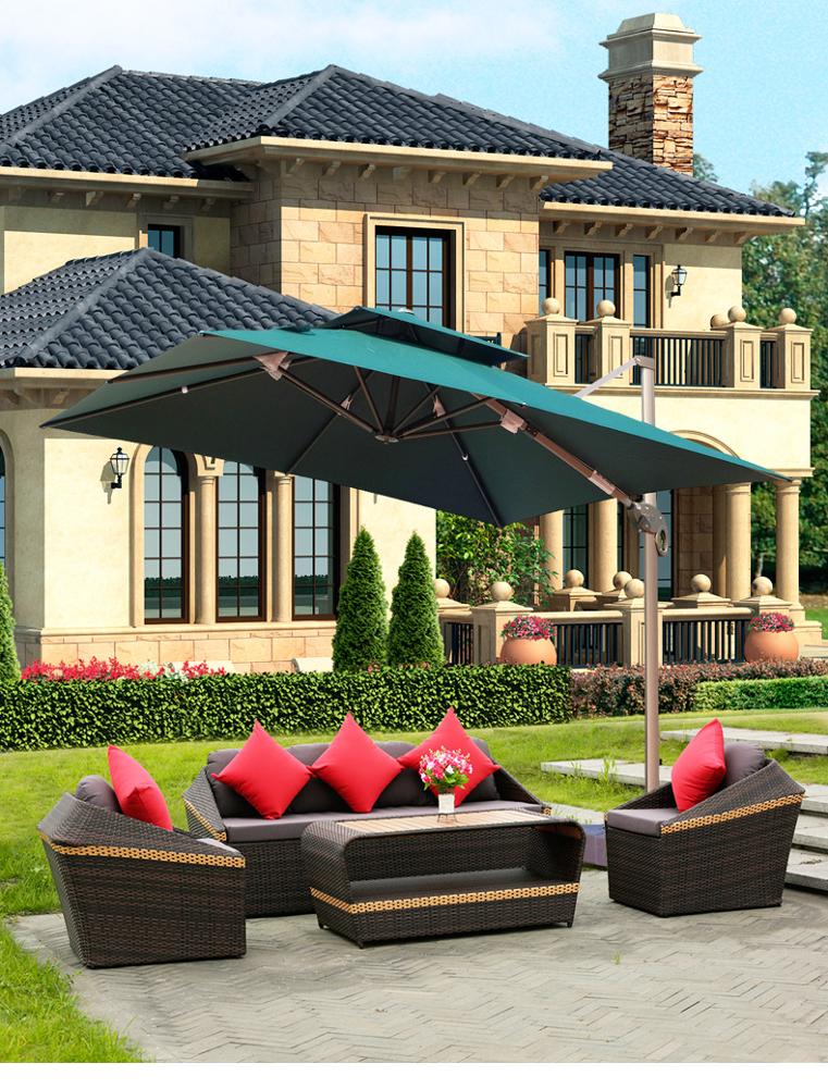 Trade assurance outdoor furniture big sectional multi-seat rattan sofa set