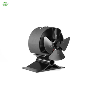 Chauffage d'intérieur d'hiver Mini ventilateur pour poêle à granulés 4 pales d'échappement Ecofan Heat Powered Stove Top Fan Fireplace Set Accessories - Product Image 5
