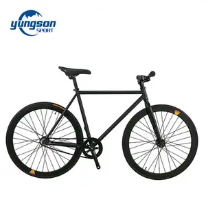 fixed gear bike 700c single speed track bicycle black frame black wheel for men diy custom color