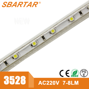 120 v Flexible de luz LED Strip SMD3528 60 leds / <span class=keywords><strong>m</strong></span> IP65 blanco cálido - Product Image 3
