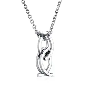 Collier avec pendentif poisson vertical, sautoir en acier inoxydable, pendentif chrétien