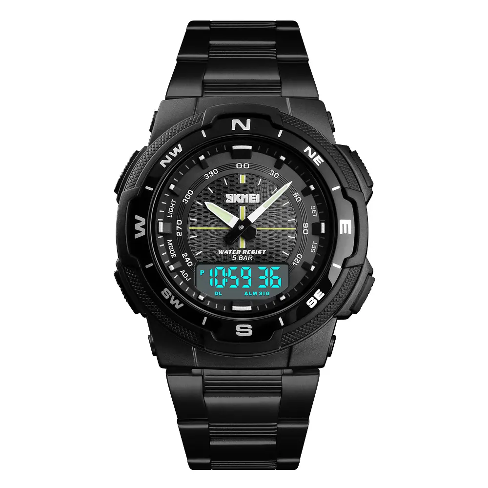 skmei men's watch analog digital sports watch double time montre homme wrist watch #1370