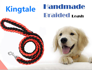 Kingtale Heavy Duty Dog <span class=keywords><strong>MARTINGALE</strong></span> <span class=keywords><strong>Collar</strong></span> estrangulador trenzado <span class=keywords><strong>Collar</strong></span> de nailon tejido a mano correa de perro y <span class=keywords><strong>Collar</strong></span> para perros 120cm para mascotas - Product Image 4