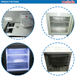 Meisda SD55 <strong>Silver</strong> Color Store Use Vertical Popsicle Portable Commercial Ice Cream Mini <strong>Freezer</strong> for Sale - Product Image 2