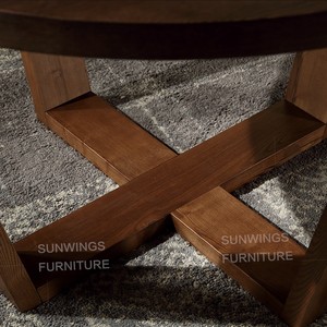 Rotación de mesa redonda de comedor mesa de comedor de <span class=keywords><strong>madera</strong></span> de acacia para la venta - Product Image 5