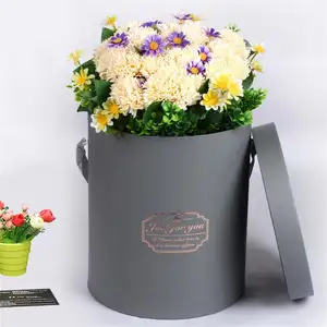 Wasserdichte Recycelbare Karton-Papierrolle Verpackung Benutzerdefiniertes Logo Runde Blumenbox - Product Image 3