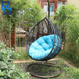 Ratán y mimbre jardín <span class=keywords><strong>colgante</strong></span> <span class=keywords><strong>silla</strong></span> columpio marco de aluminio al aire libre de mimbre y ratán <span class=keywords><strong>silla</strong></span> columpio - Product Image 4