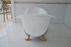 Baignoire classique à pieds en fer forgé double paroi / Baignoire autoportante en fonte - Product Image 5