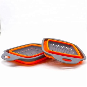 Panier à vapeur pliable et rétractable <span class=keywords><strong>en</strong></span> <span class=keywords><strong>Silicone</strong></span>, panier de lavage pour cuiseur vapeur - Product Image 2