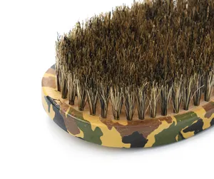Top Selling Military Green Color 360 Curve Military Green Curve Wave Beard Boar Brush