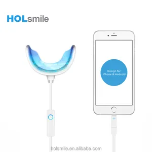 أفضل بائع تصميم براءة اختراع شهادة CE الأسنان آلة تبييض الأسنان تعمل بالضوء للحصول على هاتف ذكي