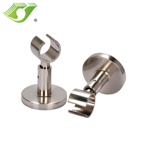 Stardeco - Accessoires de quincaillerie pour tringles à rideaux industrielles économiques - Tringles à rideaux - Supports de tringles à rideaux - Supports de tringles à rideaux en acier inoxydable - Product Image 2