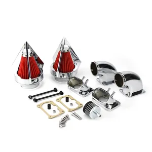 Kit de Filtro de Aire para Motocicleta Cromado para Suzuki <span class=keywords><strong>Boulevard</strong></span> M109 M109R 2006-2012 para Suzuki INTRUDER VZR 1800 2006 2007 - Product Image 1