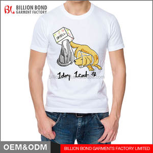 Venta al por mayor 100% algodón cuello redondo impreso hombres camiseta transpirable Jersey Casual de talla grande China impresión cuello redondo impreso hombres camiseta - Product Image 5