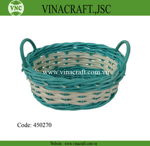 Vietnam Supplier's Colorful Wicker Rattan Woven Storage <b>Basket</b> Organized <b>Empty</b> <b>Gift</b> Storage - Product Image 5