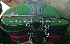 Vente en gros Couverture de selle d'équitation Bareback personnalisée en laine toutes couleurs - Product Image 4