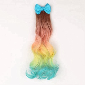 Fermaglio per Capelli a Forma di Unicorno per Bambini con <span class=keywords><strong>Extension</strong></span> <span class=keywords><strong>Colorate</strong></span> e Fiocco - Product Image 4