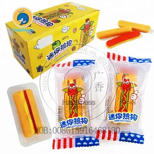 Permen Gummy Hot Dog Halal Berwarna-warni Tropis Manis