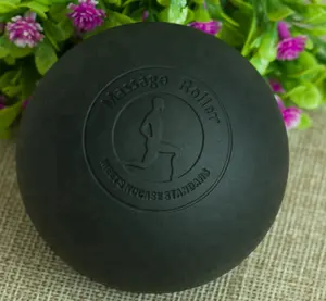 Customized (20-30degree) 100% Rubber Lacrosse Massage Ball Trerapy Ball with Custom Printing or Laser Engraved Logo