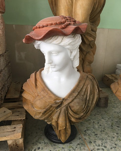 <span class=keywords><strong>Buste</strong></span> de tête féminine romaine en <span class=keywords><strong>marbre</strong></span> sculpté décoratif de haute qualité - Product Image 5