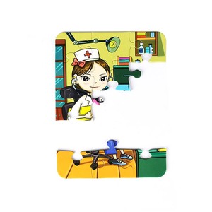 Scatola con marchio personalizzato Premium spessa bambini adulti famiglia giocattolo di piccole dimensioni Future Doctor Puzzle <span class=keywords><strong>15</strong></span> pezzi - Product Image 4