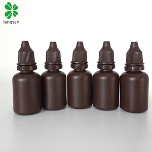 Tái Chế Nhựa PE Vật Liệu 30Ml/1 Oz Nhựa Đục Brown Dropper Chai Mực Drop Chai Lọ - Product Image 2