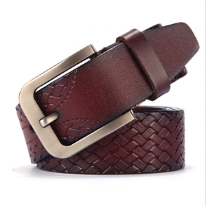 Style italien élégant végétalien couleur timbre boucle ardillon en <span class=keywords><strong>cuir</strong></span> véritable ceintures pour hommes en vente - Product Image 4