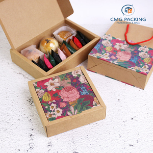 Cajas de embalaje para Tartas, Cajas de Regalo de diseño de moda, de <span class=keywords><strong>papel</strong></span> Kraft, embalaje para hornear, 6 cápsulas, venta al por mayor - Product Image 1