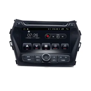 2 दीन कार डीवीडी वीडियो रेडियो मल्टीमीडिया प्रणाली के लिए टच स्क्रीन कार डीवीडी प्लेयर हुंडई सांता फ़े के लिए के लिए Maxcruz ix45 के साथ बटन