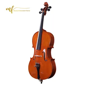 Professionele Natuurlijke Vlam Handgemaakte Cello Hoge Kwaliteit Spruce Top Licht Flame Maple Professionele Effen Cello 'S