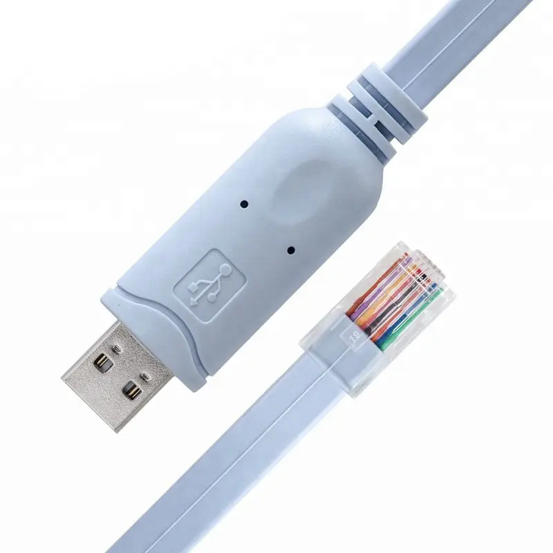 High Quality Hot Sell FTDI USB To RJ45 Console Rollover Ethernet Cable For Routers