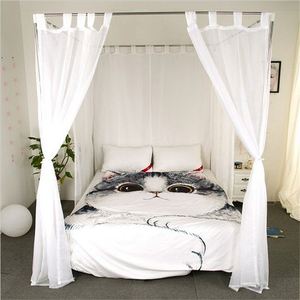 100% di alta qualità in poliestere Queen baldacchino letto di zanzara piegato in ordito circolare lavorato <span class=keywords><strong>a</strong></span> maglia 5% letto quadrato - Product Image 2