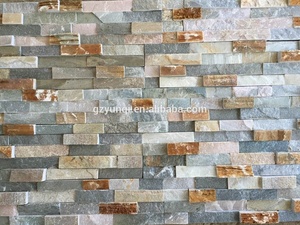Geel Kwartsiet Natuurlijk Decoratief Stenen Fineer Wandpaneel Culturele Leisteen Uitstekende Erosiebestendigheid Zuur Antacidum Resistent - Product Image 5