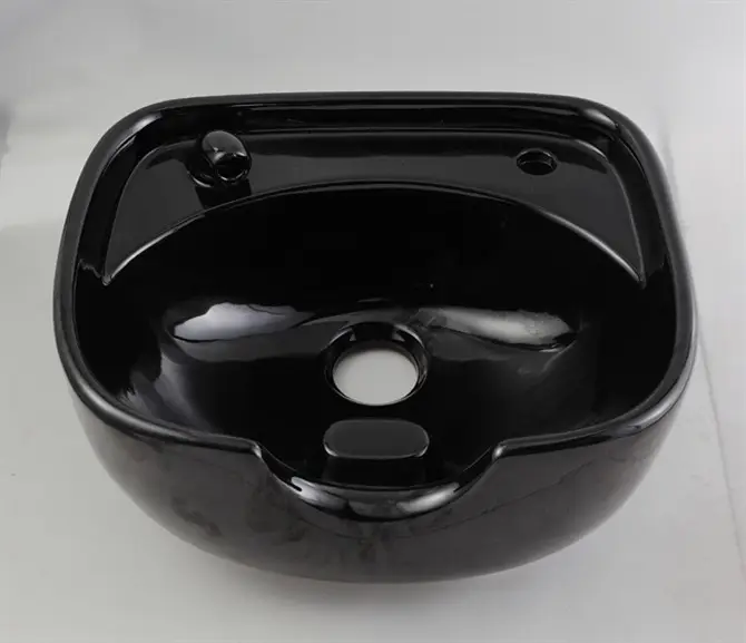 Couleur noire En Céramique bol pour shampooing lit QZ-012