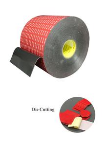 Nastro <span class=keywords><strong>Biadesivo</strong></span> Acrilico <span class=keywords><strong>3M</strong></span> VHB 5962 Nero per Montaggio, <span class=keywords><strong>Rotolo</strong></span> Jumbo per Automobili e Vetro - Product Image 6