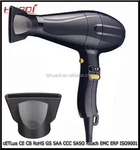 Capelli professionale Asciugacapelli asciugacapelli 2400 W di Calore Velocità Blower Dry Watt Pro Nero