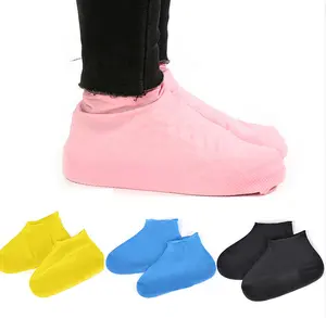 FY A pair of fashionable reusable latex waterproof rain boot non-slip shoe accessories