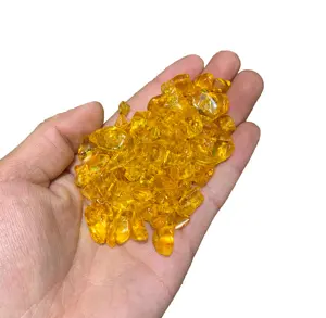 Natural Quartz Polished Citrine Gravels Yellow Citrine Tumbled Stones