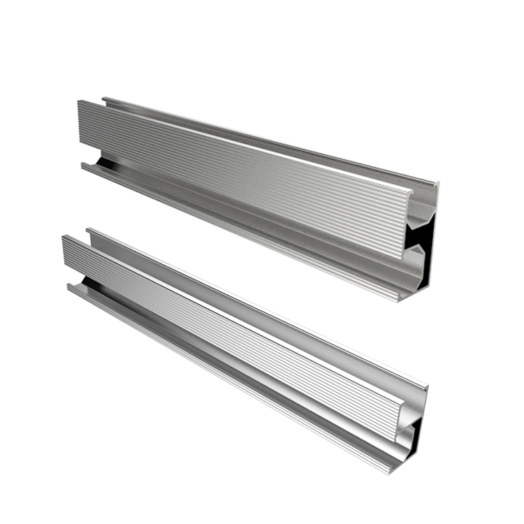 Монтажная алюминиевая рейка солнечной панели 20 кВт Солнечная кровельная система