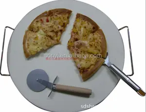 Set Batu Oven Pizza Tahan Api Cordierite Keamanan Makanan