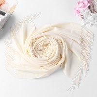 Sciarpa unica donna hijab nappa invernale stola scialle scialle nappe stile moderno sciarpe in puro cashmere di qualità superiore