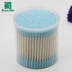 Kapas Wol Katun Warna-warni Organik Ujung Q Kertas Stik Kosmetik Kapas Penyeka - Product Image 3
