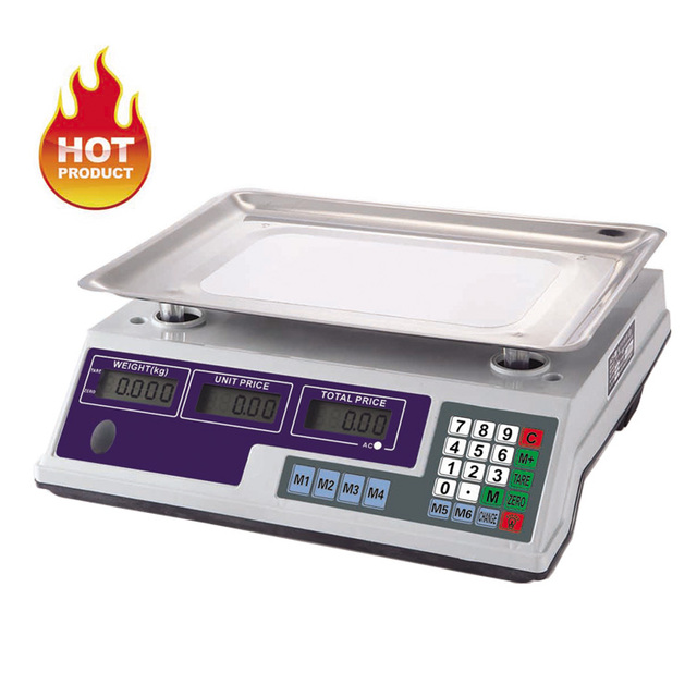 Commercial Retail Weighing Solution ACS Series 30kg Balance Scale Digital Rechargeable Price Computing Weighing Scale