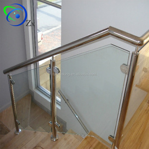 Clôture de garde-corps extérieur et intérieur, <span class=keywords><strong>balustrade</strong></span> en verre laminé et acier inoxydable 304/316, <span class=keywords><strong>balustrade</strong></span> accessoire vestibule - Product Image 5