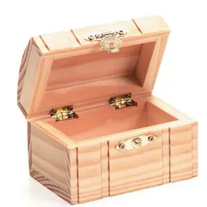 Wholesale eco-friendly natural bamboo packing small unfinished wooden boxes
