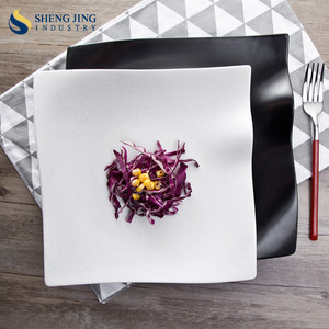 Patricio China 10 pulgadas Plato Cuadrado Negro de La Vendimia Para La Venta - Product Image 2