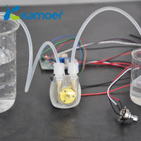 Pompe péristaltique Kamoer KFS 24V à moteur pas à pas mini, pour transfert d'acide fluoroboric et d'eau, silencieuse et auto-amorçante