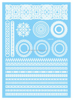 Autocollant de tatouage temporaire à l'henné noir imperméable LS-604/Fashional, motif mandala floral pour le bras