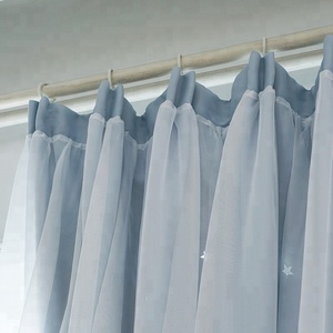 Tende Doppie Coreane per Soggiorno, Sala <span class=keywords><strong>da</strong></span> Pranzo, Camera <span class=keywords><strong>da</strong></span> Letto, <span class=keywords><strong>Tenda</strong></span> Traforata Stile <span class=keywords><strong>Principessa</strong></span>, Prodotto Finito per Camera <span class=keywords><strong>da</strong></span> Letto Femminile con Ombreggiatura - Product Image 3